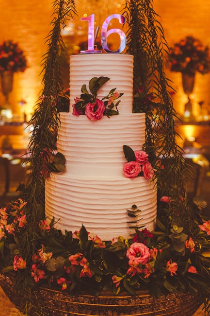 A tiered cake representing milestone celebrations